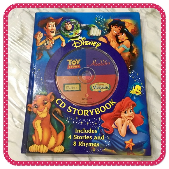 💝 DISNEY 💝 CD Storybook: Toy Story, Aladdin, The Little Mermaid, The Lion King - Picture 1 of 12